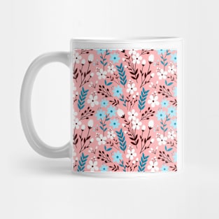 Colorful flowers seamless pattern Mug